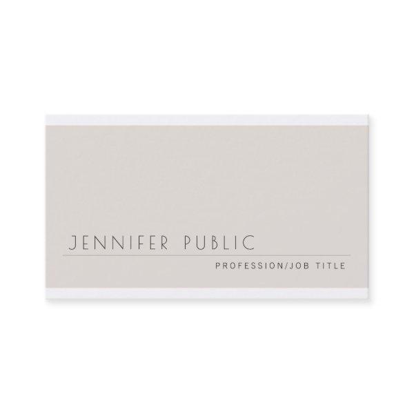 Modern Elegant Clean Plain Professional Luxury