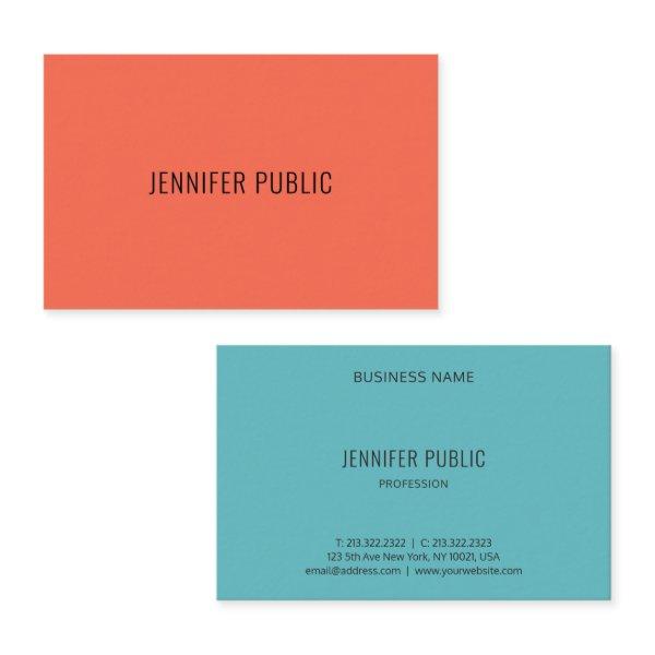 Modern Elegant Colors Simple Template Professional