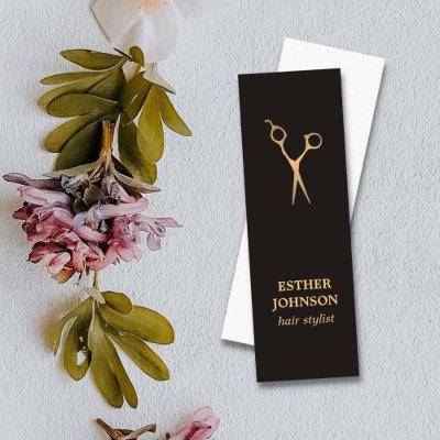 Modern Elegant Dark Faux Gold Scissor  Mini