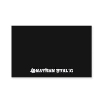 Modern Elegant Distressed Text Black White Simple