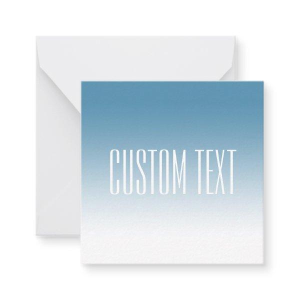 Modern Elegant Editable Text & Ombre Color Note Card