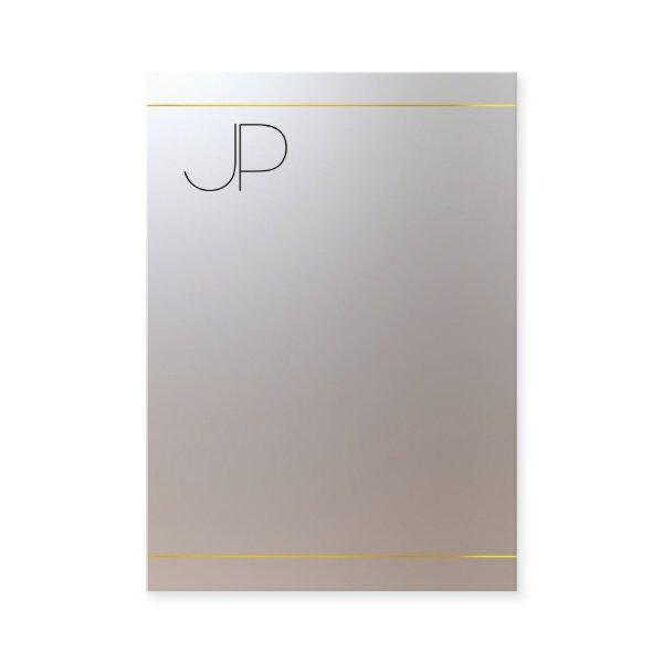 Modern Elegant Faux Gold Silver Monogrammed