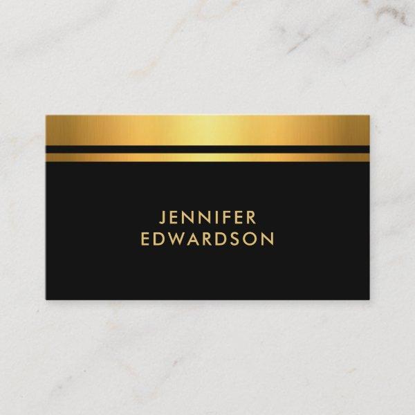 Modern Elegant gold black professional minimalist