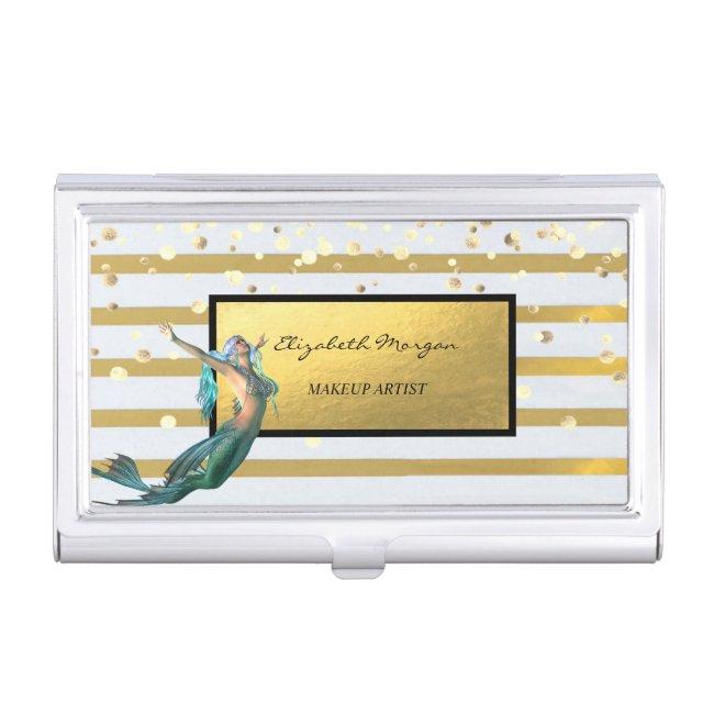 Modern Elegant Gold Confetti, Frame, Stripes, Case