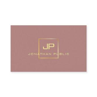Modern Elegant Gold Look Monogram Professional
