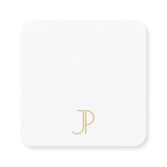 Modern Elegant Gold Monogram Template Luxurious Square