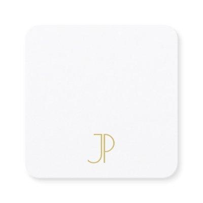 Modern Elegant Gold Monogram Template Luxurious Square
