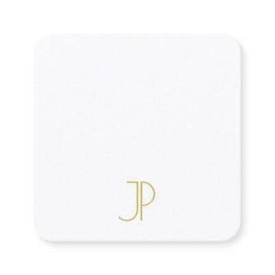 Modern Elegant Gold Monogram Template Luxurious Square