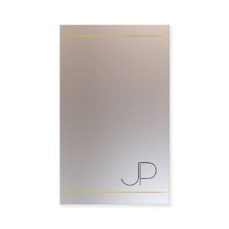 Modern Elegant Gold Silver Look Monogrammed