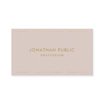 Modern Elegant Gold Text Minimalist Template