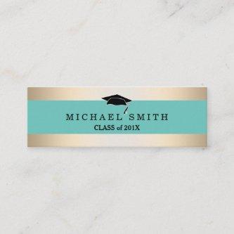 Modern Elegant Graduation Name Card