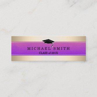 Modern Elegant Graduation Name Card