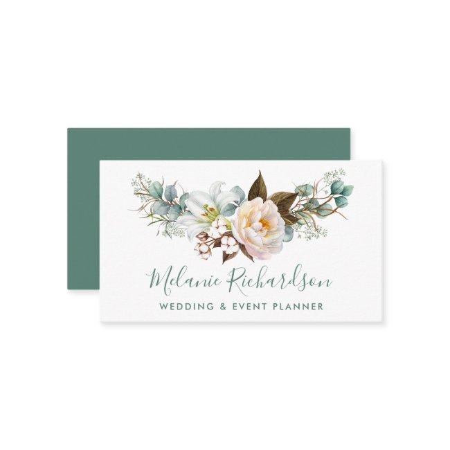 Modern Elegant Greenery Botanical Floral Green