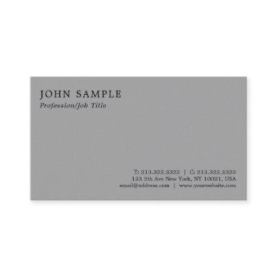 Modern Elegant Grey Professional Minimalist Plain