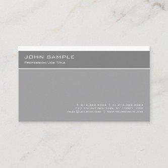 Modern Elegant Grey Professional Simple Plain