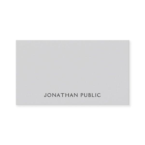 Modern Elegant Grey White Trendy Simple Template