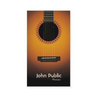 Modern Elegant Guitar Musician