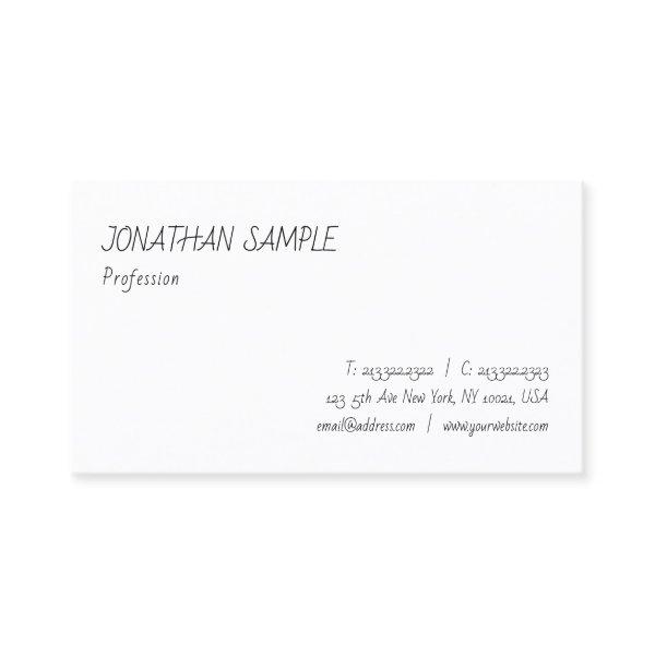 Modern Elegant Hand Script Simple Template Trendy