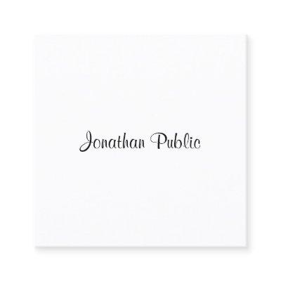 Modern Elegant Handwriting Script Name Template Square