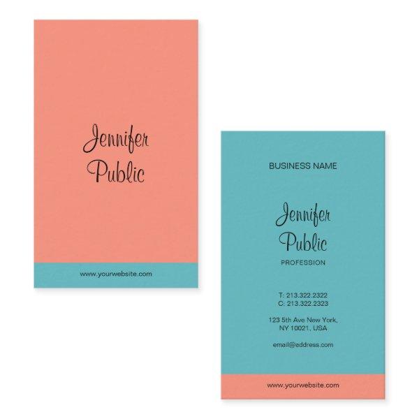 Modern Elegant Handwritten Script Name Trend Color
