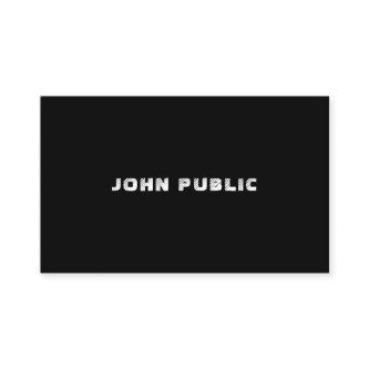 Modern Elegant Minimalist Black White Template B&W
