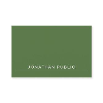 Modern Elegant Minimalist Design Green Trendy