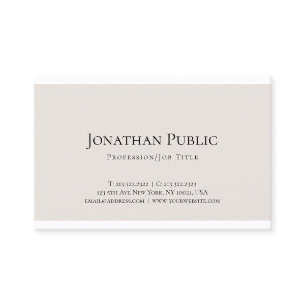 Modern Elegant Minimalist Design Professional Luxe