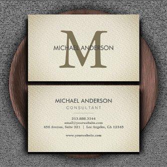 Modern Elegant Minimalist Monogram Professional