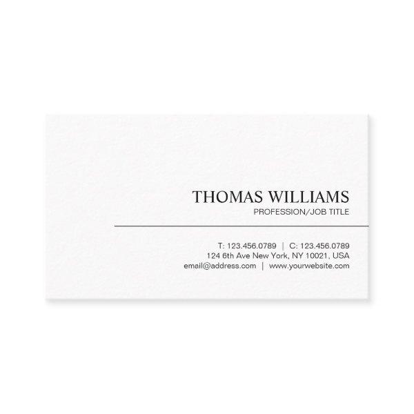 Modern Elegant Minimalist Professional Plain