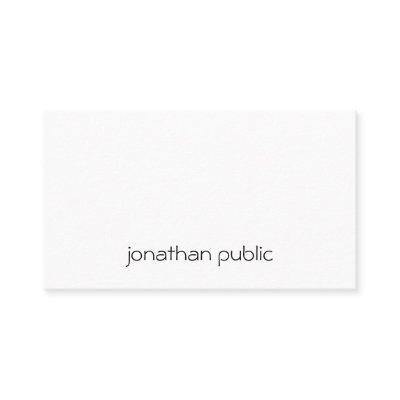 Modern Elegant Minimalist Professional Template