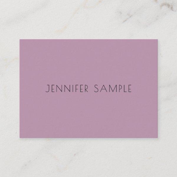 Modern Elegant Minimalist Purple Template Simple