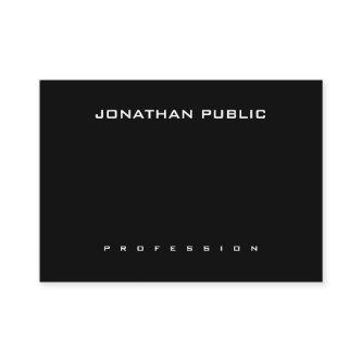 Modern Elegant Minimalist Trendy Black And White