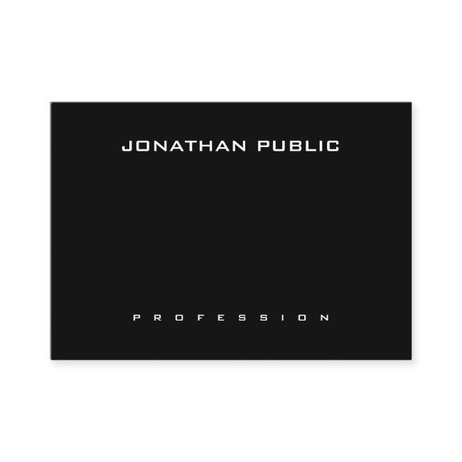 Modern Elegant Minimalist Trendy Black And White