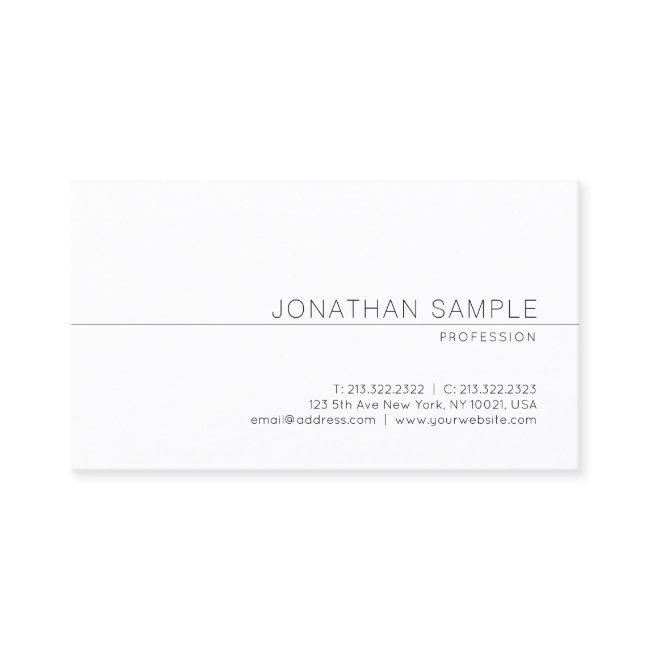 Modern Elegant Minimalistic Design Professional