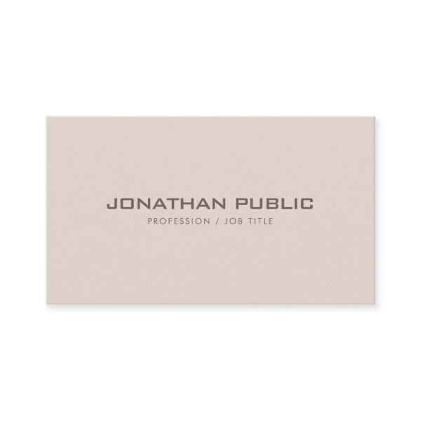 Modern Elegant Minimalistic Professional Plain Top