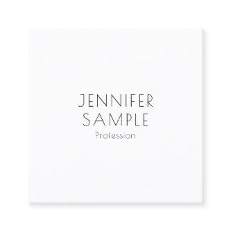 Modern Elegant Minimalistic Template Personalized Square