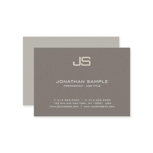 Modern Elegant Monogram Design Trendy Plain Luxury