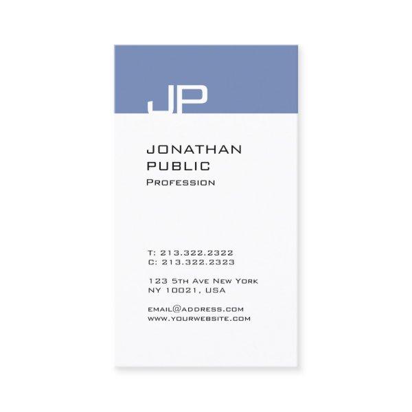 Modern Elegant Monogram Trendy Simple Design Plain