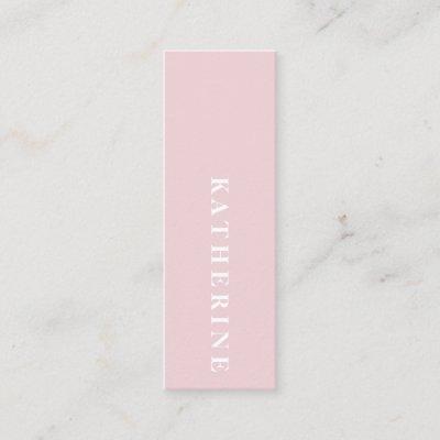 Modern elegant pastel pink minimalist photo writer mini