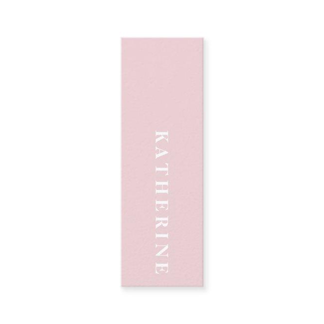Modern elegant pastel pink minimalist photo writer mini