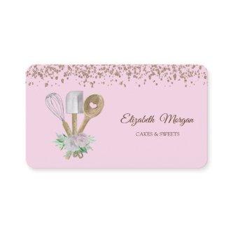 Modern Elegant Pastry Hand Tools Bakery Pink