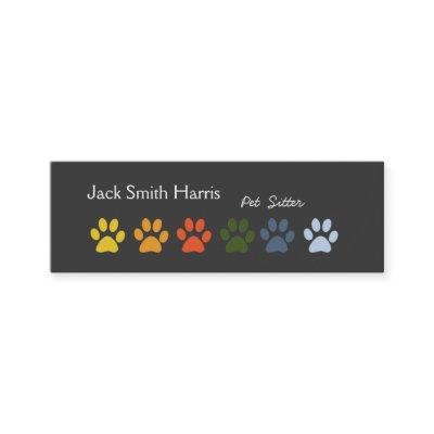 Modern Elegant Paws Pet Sitter Veterinarian Mini