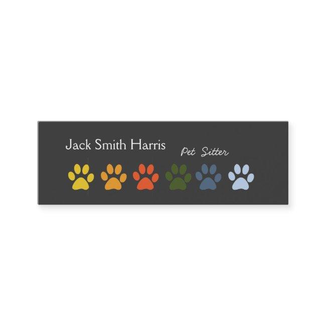 Modern Elegant Paws Pet Sitter Veterinarian Mini