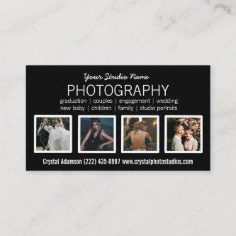 Modern elegant photo collage wedding photography