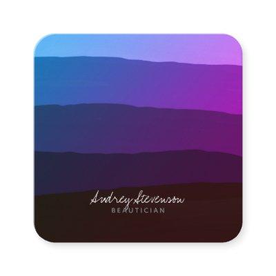 Modern Elegant Pink and Purple Degradation Square