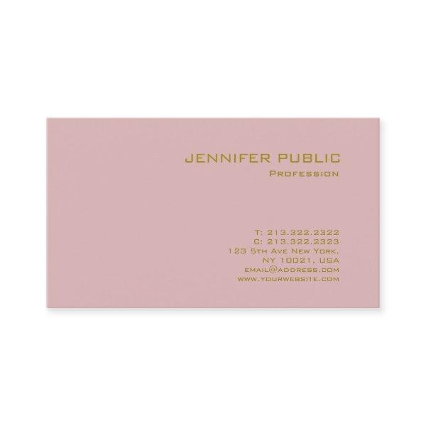 Modern Elegant Pink Gold Luxury Elite Template