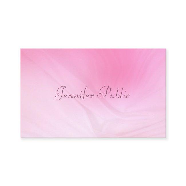 Modern Elegant Pink Template Handwritten Text