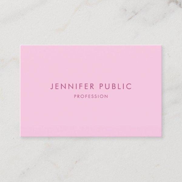 Modern Elegant Pink Template Simple Professional