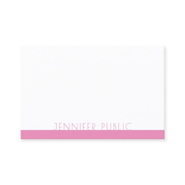 Modern Elegant Pink White Professional Template