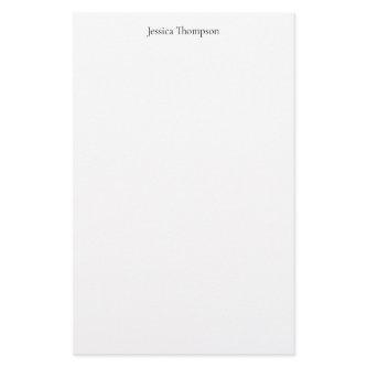 Modern Elegant Plain Simple Professional Stationery